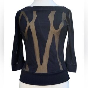 Elegant Black burnout womens top Women's Top